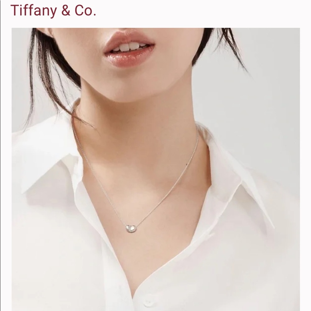 Tiffany Elsa Peretti Bean Necklace 9mm